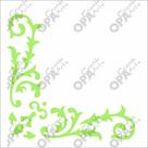 Stencil Simples Cantoneira Arabesco Folhas Opa2327 10x10 Stencil Simples Cantoneira Arabesco Folhas Opa2327 10x10