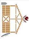 Stencil Simples Country Brasil Celeiro 2932 15x20 Opa