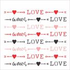 Stencil Simples Estamparia Love 2433 14x14 Opa