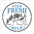 Stencil Simples Farmhouse Fresh Milk 2922 14x14 Opa