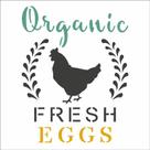 Stencil Simples Farmhouse Organic Fresh Eggs 2903 10x10 Opa
