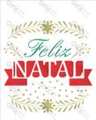 Stencil Simples Feliz Natal I 2117 20x25 Opa Stencil Simples Feliz Natal I 2117 20x25 Opa
