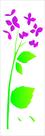 Stencil Simples Flor Hortênsia 1789 10x30 Opa