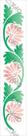 Stencil Simples Folhas e Flor Leque OPA2614 6x30 Stencil Simples Folhas e Flor Leque OPA2614 6x30