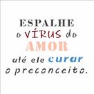 Stencil Simples Frase Espalhe o Virus do Amor 2924 14x14 Opa
