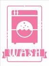 Stencil Simples Lavanderia Wash 2941 15x20 Opa Stencil Simples Lavanderia Wash 2941 15x20 Opa