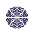 Stencil Simples Mandala Iii Camada I Opa2299 30,5x30,5