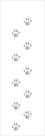 Stencil Simples Patinhas 41 10x30 Opa