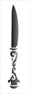 Stencil Simples Talher Faca 1468 10x30 Opa Stencil Simples Talher Faca 1468 10x30 Opa