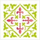 Stencil Sp. 14x14 1367 Ladrilho Ponteiro