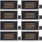 Step Lights SUNVIE Low Voltage 5W LED Outdoor 3000K, pacote com 8
