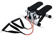 Stepper Simulador De Caminhada C/ Elástico Exercício Perna Cor Branco E Preto