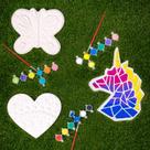 Stepping Stone Creative Roots Mosaic Borboleta, unicórnio e coração