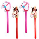 Stick Horse inflável Yiphates 100cm PVC para decoração de festas