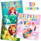 Sticker Paint Books homicozy para crianças de 4 a 10 anos com 30 fotos