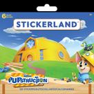 Stickerland Pad Disney Pupstruction de 6 páginas com 120 adesivos