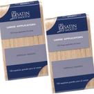 Sticks aplicadores de cera Satin Smooth Large 100 ct, pacote com 2 Sticks aplicadores de cera Satin Smooth Large 100 ct, pacote com 2