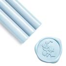 Sticks de vedação de cera UNIQOOO Baby Blue, pacote com 8 unidades, 1,1x14 cm