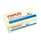 Sticky Notes Staples Stickies Pop-Up 7,6 cm x 7,6 cm Amarelo