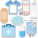 Sticky Notes Teling Mini Funny Nurse, pacote com 8 materiais escolares