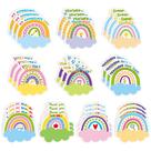 Sticky Notes Xqumoi Teacher Rainbow, pacote de 30 com 600 páginas Sticky Notes Xqumoi Teacher Rainbow, pacote de 30 com 600 páginas