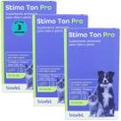 Stimo Ton Pro 125ml Para Cães e Gatos Biovet Kit Com 3