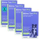 Stimo Ton Pro 125ml Para Cães e Gatos Biovet Kit Com 4