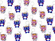 Stitch Angel Capira São João Festa Junina 10un Chaveiros Top