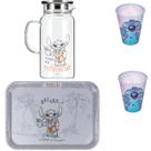 STITCH conjunto de bandeja , Jarra e 2 copos