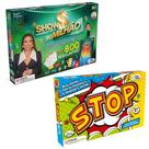 Stop Com Roleta E Caneta Apagável + Jogo Show Do Milhão - Pais e Filhos