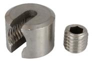 Stopper Abraçadeira Rolha Para Fio Ajustável Em Aço inox 5mm