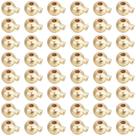 Stopper Crimp Beads Beebeecraft Latão Banhado a Ouro 14K x100
