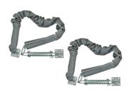 Storm Door Chain Check QCAA, 32 cm de comprimento, aço cinza, pacote com 2 unidades