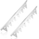 Stove Gap Covers AUBEATY em aço inoxidável, pacote com 2 unidades, 35-70 cm