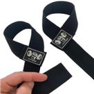 Strap Musculação Para Academia Preto - Contém 1 Par