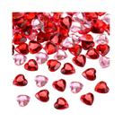 Strass De Coração Vermelho E Rosa 12mm, 100 Ou 200 Peças, Diamantes Falsos De Acrílico Com Glitter E Strass De Coração Vermelho E Rosa 12mm, 100 Ou 200 Peças, Diamantes Falsos De Acrílico Com Glitter E
