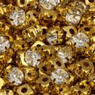 Strass de Cristal para Costura Dourado SS14 3mm com 1440 unidades Strass de Cristal para Costura Dourado SS14 3mm com 1440 unidades