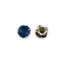 Strass de Rebitar 8mm + Rebite Aço inox - Alto Brilho - 100 Peças