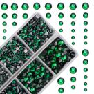 Strass MASSIVE BEADS Hotfix Flat Back Emerald 10.000 unidades