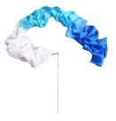 Streamer Wand Winged Sirenny Silk Ribbon Dancer 4 m branco-turquesa-azul