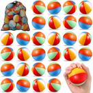 Stress Balls Hungdao 75 unidades de espuma arco-íris de 6,3 cm com bolsa de armazenamento