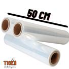 Stretch Transparente 500mm 2 Bobinas de 1,5kg Cada, Ideal para Paletização