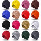 Stretch Turbans Chemo Head Wraps SATINIOR para mulheres x16