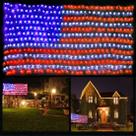 String Light FUNIAO 2x1m 420 LED impermeável Bandeira dos EUA 110V String Light FUNIAO 2x1m 420 LED impermeável Bandeira dos EUA 110V