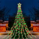 String Light PUHONG, estrela de 5 pontos, 42 cm, vermelho, verde, 5 m, 320 LEDs String Light PUHONG, estrela de 5 pontos, 42 cm, vermelho, verde, 5 m, 320 LEDs