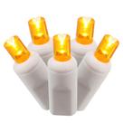 String Light Vickerman 100 Laranja de Grande Ângulo em Fio Branco