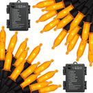 String Lights Aiyomt 100 LED laranja 10,3 m, temporizador de 8 modos String Lights Aiyomt 100 LED laranja 10,3 m, temporizador de 8 modos