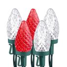 String Lights Brizled 16,5 pés 25 LED C9 vermelho branco impermeável String Lights Brizled 16,5 pés 25 LED C9 vermelho branco impermeável