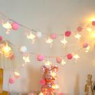String Lights ChiRee 3m 20 Pom Poms 20 Pink Flamingo LED