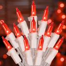 String Lights Hopolon 50 Red Christmas Lights, pacote com 2 unidades